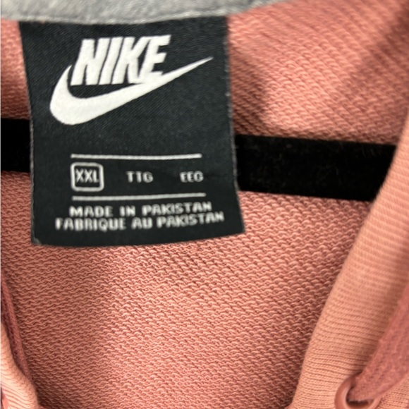 Nike Sportswear Lace Up Vneck Hoodie Pullover Loose Relaxed Oversized Fit XXL - Picture 10 of 10